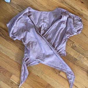 Hackwith Design House Short Sleeve Tie Top